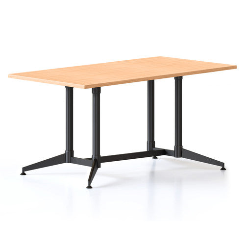 Rapidline Typhoon Meeting and Boardroom Table 1500 x 750mm Beech / Black