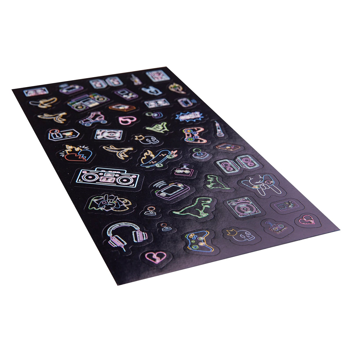 Retro Glow Glow Sticker Set of 47