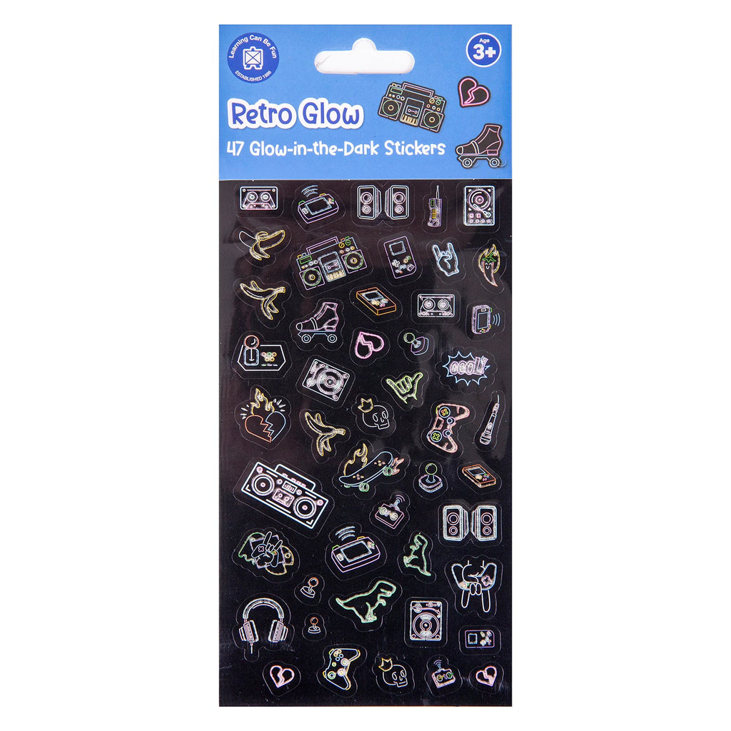 Retro Glow Glow Sticker Set of 47
