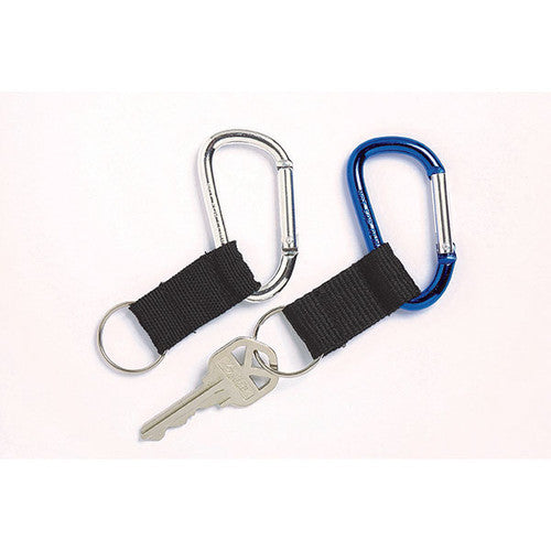 Rexel Carabiner Key Ring Blue and Silver Pack of 2