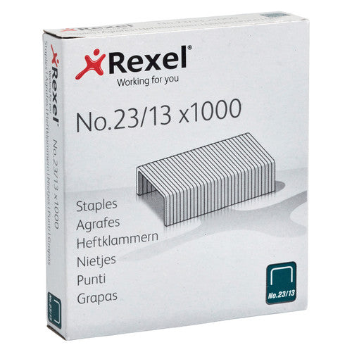 Rexel No. 23/13 Staples Box of 1000