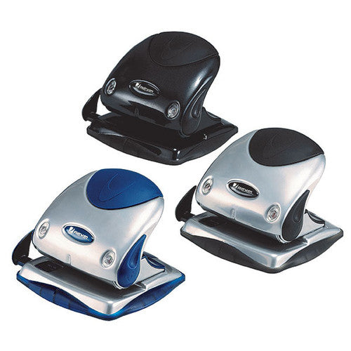 Rexel P215 2 Hole Punch 15 Sheet Silver Black