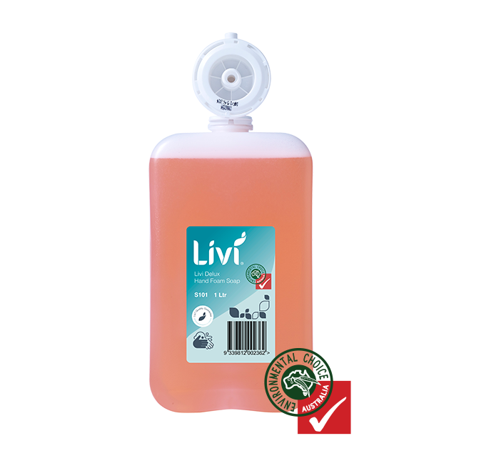 Livi S101 Delux Hand Foam Soap 1000ml Single