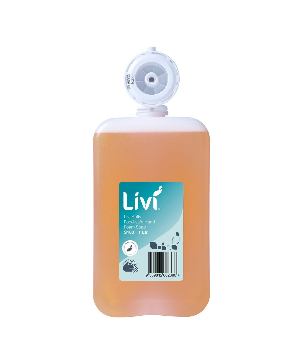Livi S103 Activ Food Safe Hand Foam Soap 1000ml Carton 6