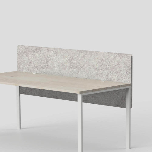 Visionchart DS12-SD-1260-MU SANA Altitude Dual Above and Below Desk Screen 1200 x 600mm 12mm Mushroom