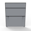 Rapidline Shush30 Plus Screen 1200 x 30 x 1500mm Grey Fabric / Black