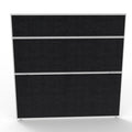 Rapidline Shush30 Plus Screen 1500 x 30 x 1500mm Black Fabric / White
