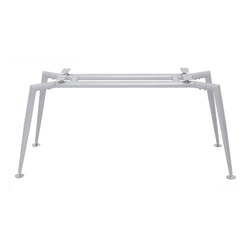 Rapidline 4 Leg Base Only Brushed Silver for Meeting Table Top 1800 x 900mm