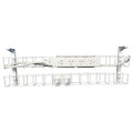 Rapidline Dual Tier Cable Basket Kit 650mm 4 GPO 2 Data 1.5m Interconnecting Lead White