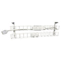 Rapidline Dual Tier Cable Basket Kit 950mm 2 GPO 2 Data 1.5m Interconnecting Lead White