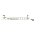 Rapidline Single Tier Cable Basket Kit 950mm 2 GPO 1.5m Interconnecting Lead White