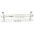 Rapidline Dual Tier Cable Basket Kit 950mm 4 GPO 3 Data 1.5m Interconnecting Lead White