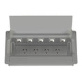 Rapidline Table Surface Mounted Service Box 4 GPO 5 Data Silver