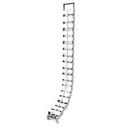 Rapidline Trax Dual Compartment Workstation Umbilical White