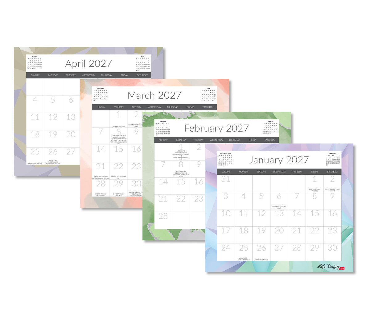 Sasco Life Design Nova Magnetic Calendar 2027 244 x 216 mm