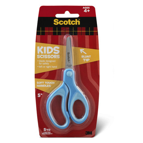 Scotch 1442B Kids Scissors Blunt Tip Soft Touch 127mm Blue Pack of 12
