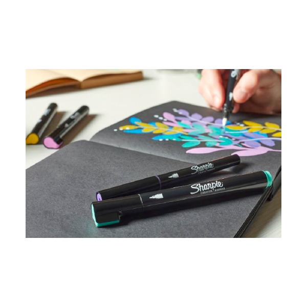 Sharpie Creative Marker Acrylic Water-Based Brush Tip Assorted Pack of 12