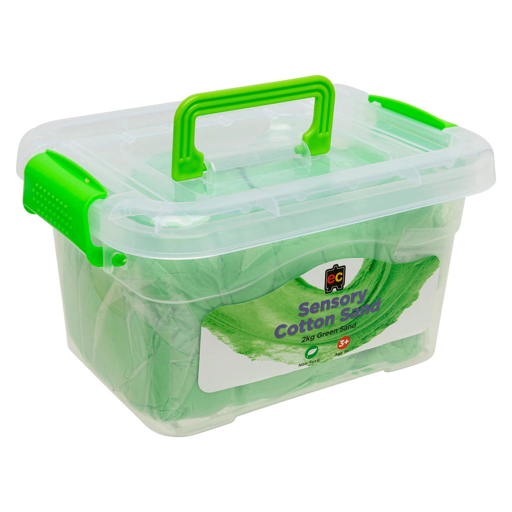 Sensory Cotton Sand 2kg Green