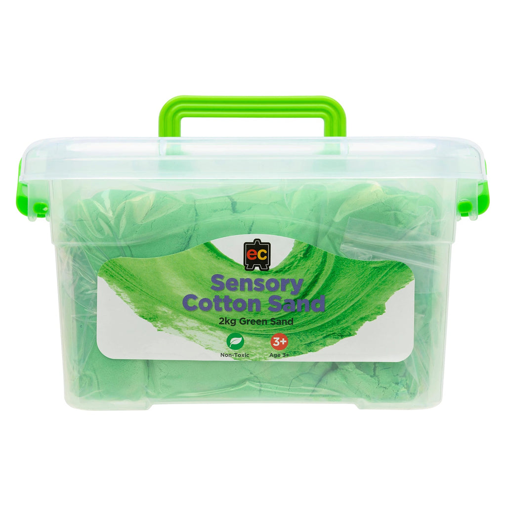 Sensory Cotton Sand 2kg Green