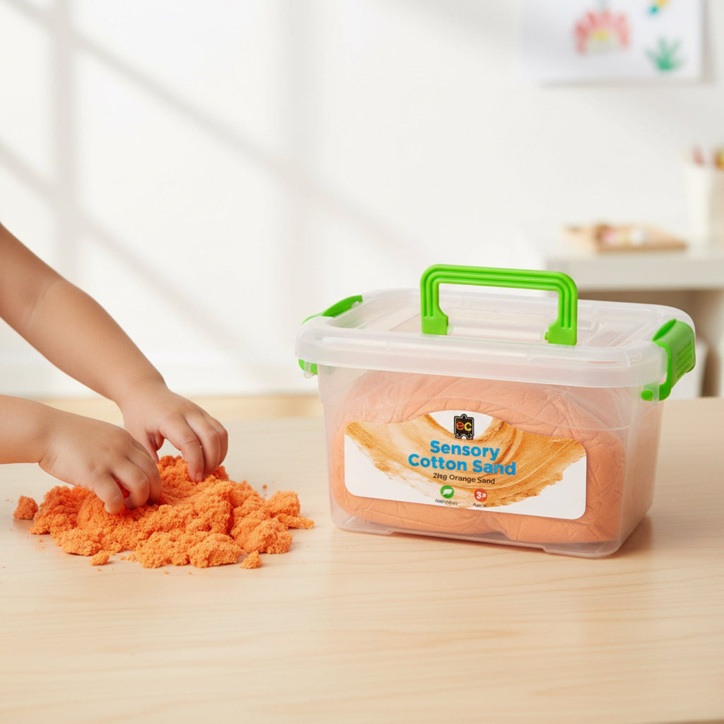 Sensory Cotton Sand 2kg Orange