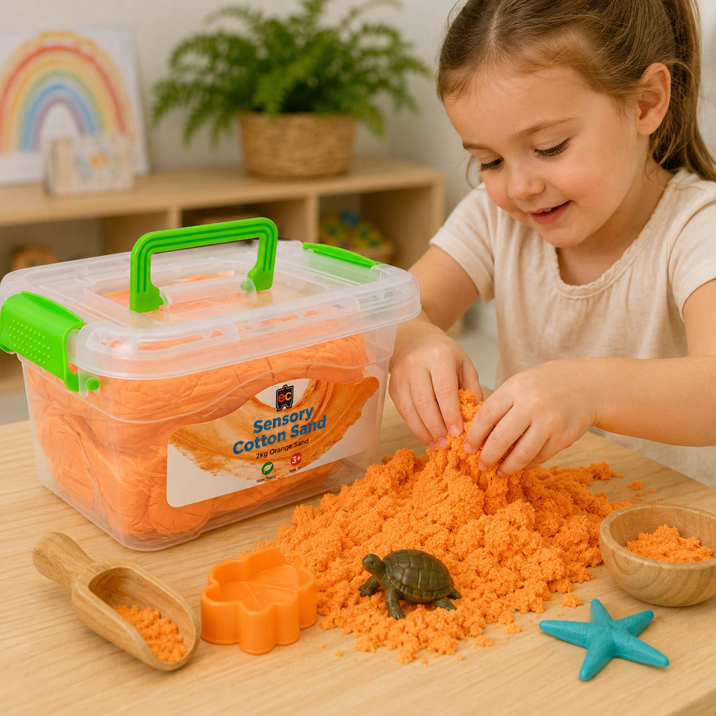 Sensory Cotton Sand 2kg Orange