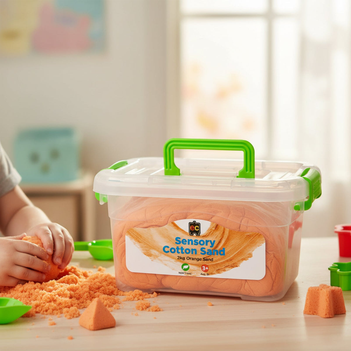 Sensory Cotton Sand 2kg Orange