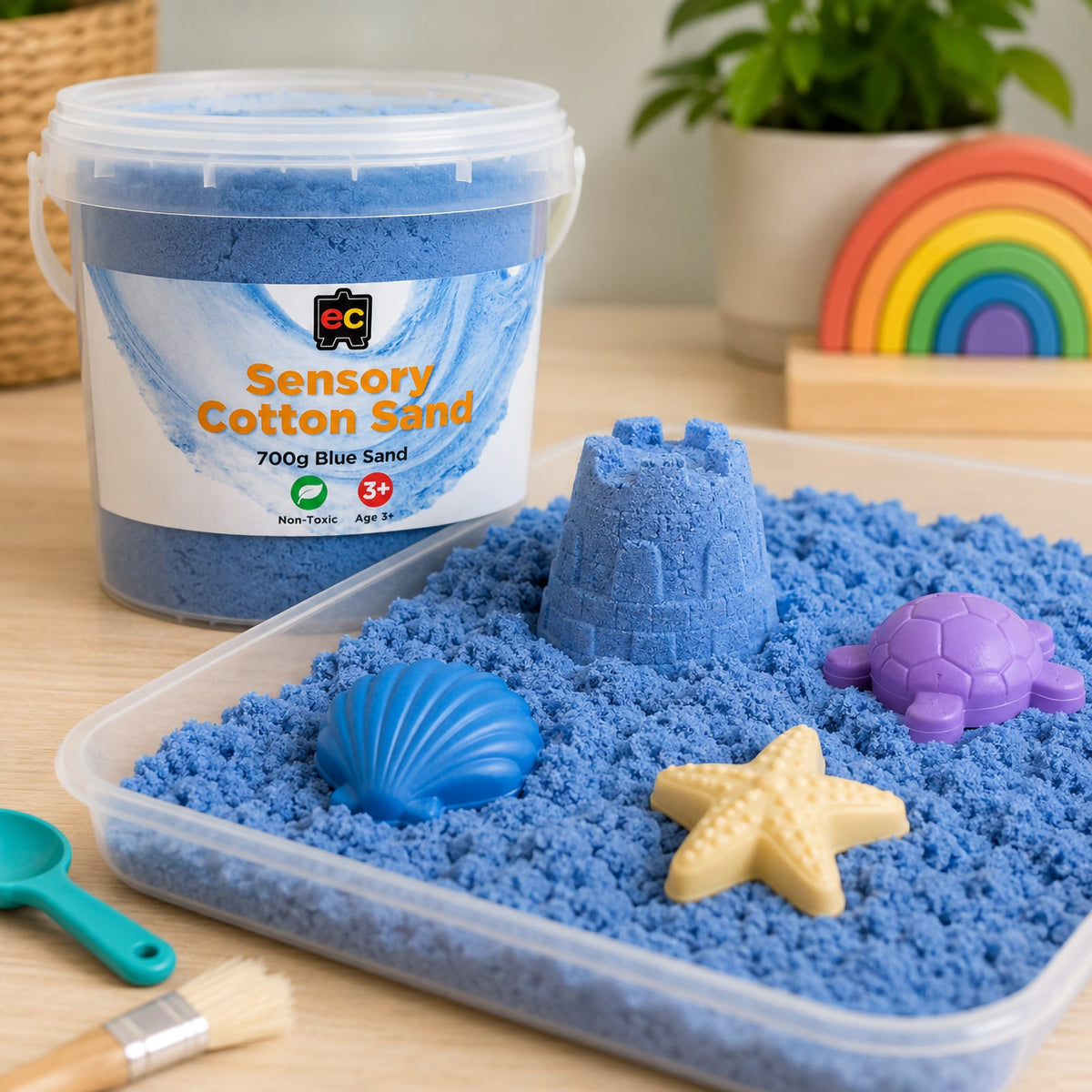 Sensory Cotton Sand 700g Blue