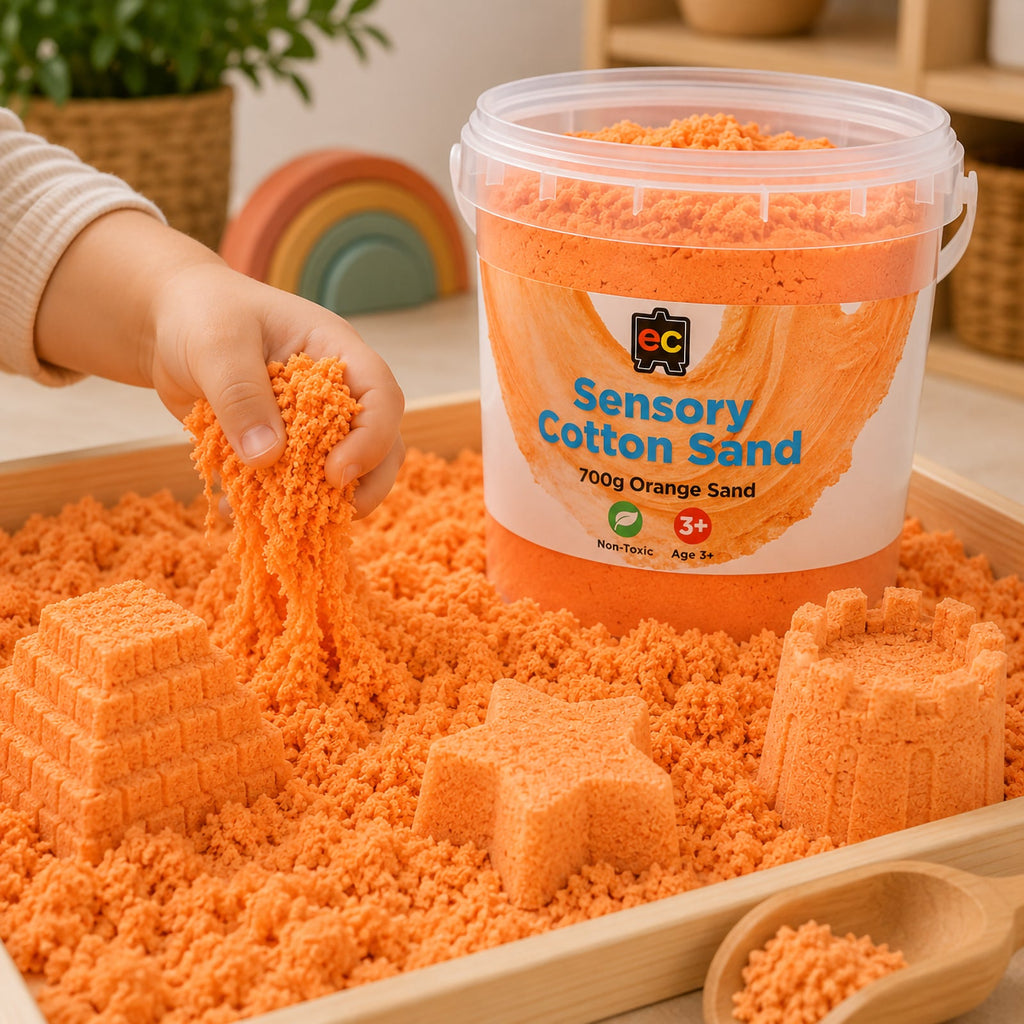 Sensory Cotton Sand 700g Orange