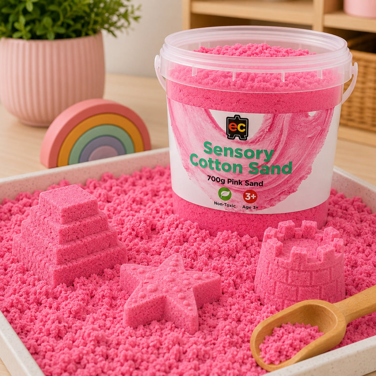 Sensory Cotton Sand 700g Pink