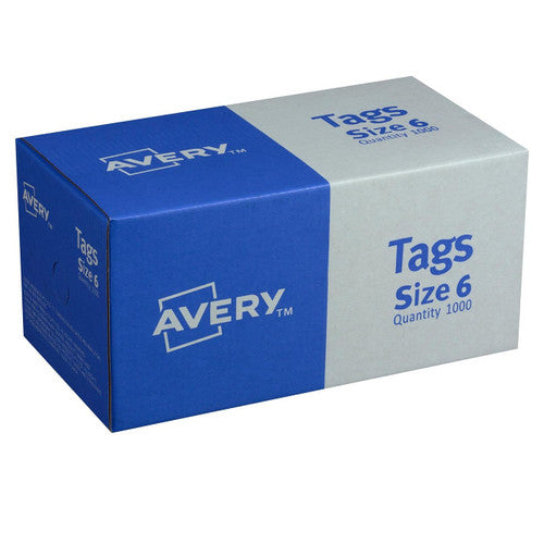 Avery Shipping Tag Size 6 Green 134 x 67mm Box 1000