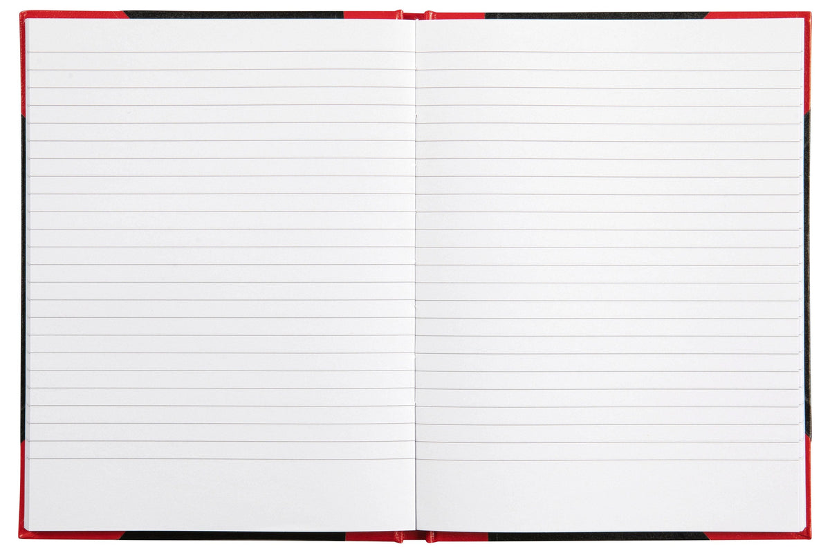 Spirax Black and Red Casebound Notebook A5