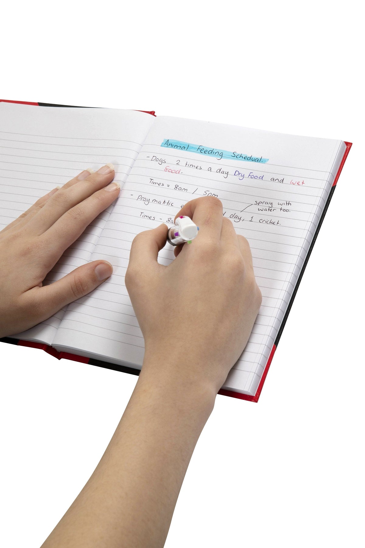 Spirax Black and Red Casebound Notebook A5