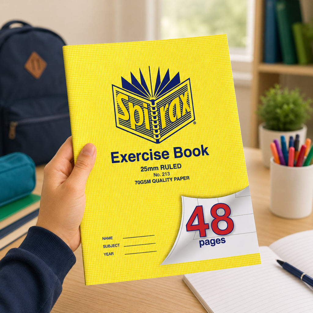 Spirax 213 Exercise Book A4 48 Page 25mm Pack 20