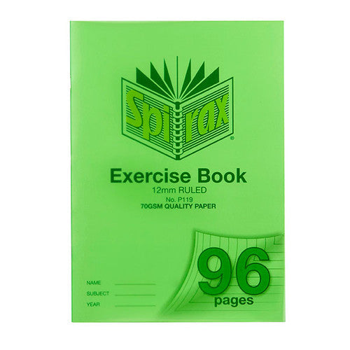 Spirax Exercise Book A4 12mm Ruled 96 Page