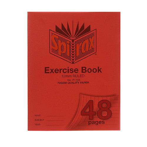 Spirax Exercise Book A5 48 Pages 12mm Ruled