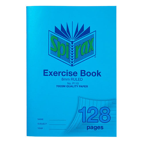 Spirax Exercise Book A4 128 Pages 8mm Ruled
