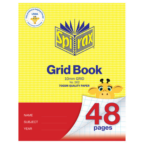Spirax 262 Grid Book 225 x 175mm 48 Page 10mm