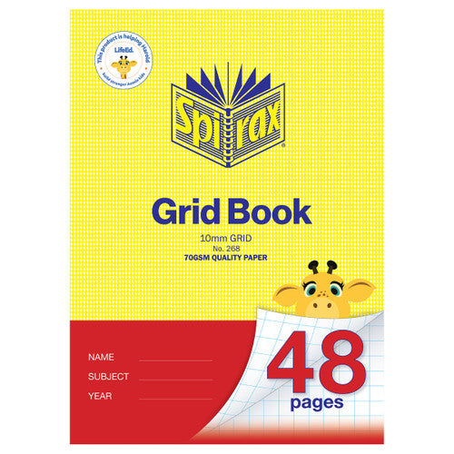 Spirax 268 Grid Book A4 48 Page 10mm