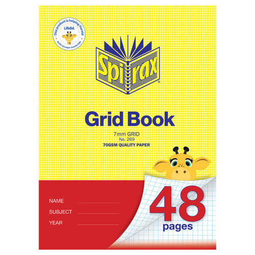 Spirax 269 Grid Book A4 48 Page 7mm
