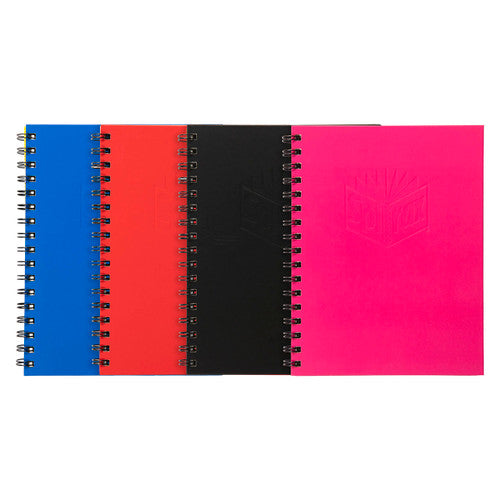 Spirax Hardcover Notebook 225x175mm 200 Pages Assorted Colours Box of 4