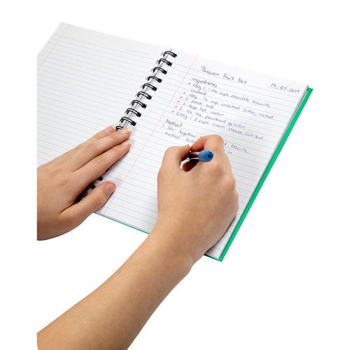 Spirax Hardcover Notebook 225x175mm 200 Pages Green