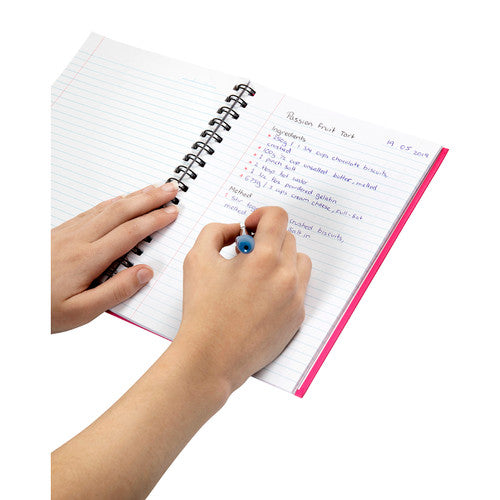 Spirax Hardcover Notebook 225x175mm 200 Pages Pink