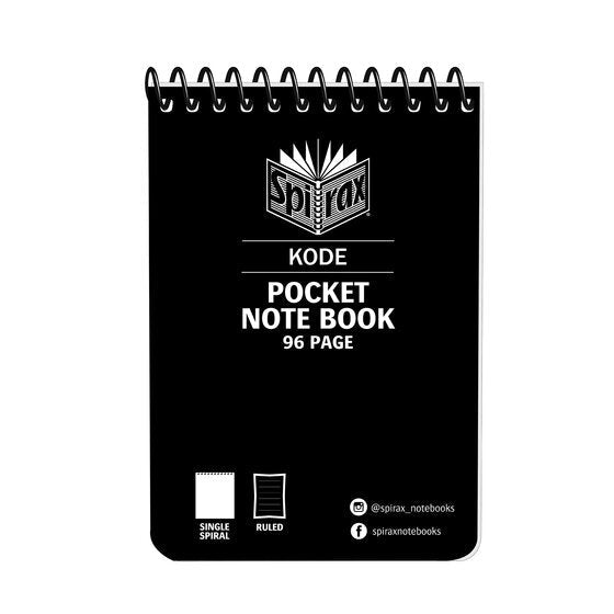 Spirax Kode Pocket Notebook 77 x 112mm 96 Page Box of 4