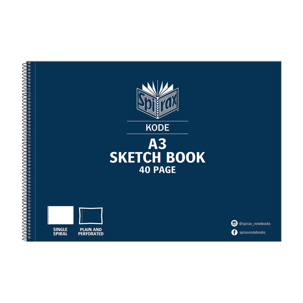 Spirax Kode Sketchbook A3 40 Page Purple Box of 10