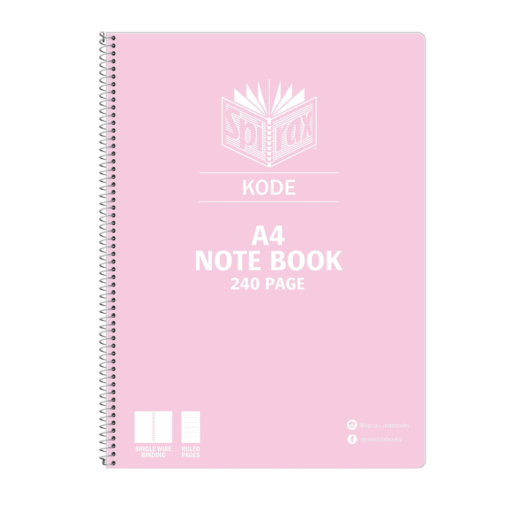 Spirax Kode Metallic Notebook A4 240 Page Assorted Box of 15