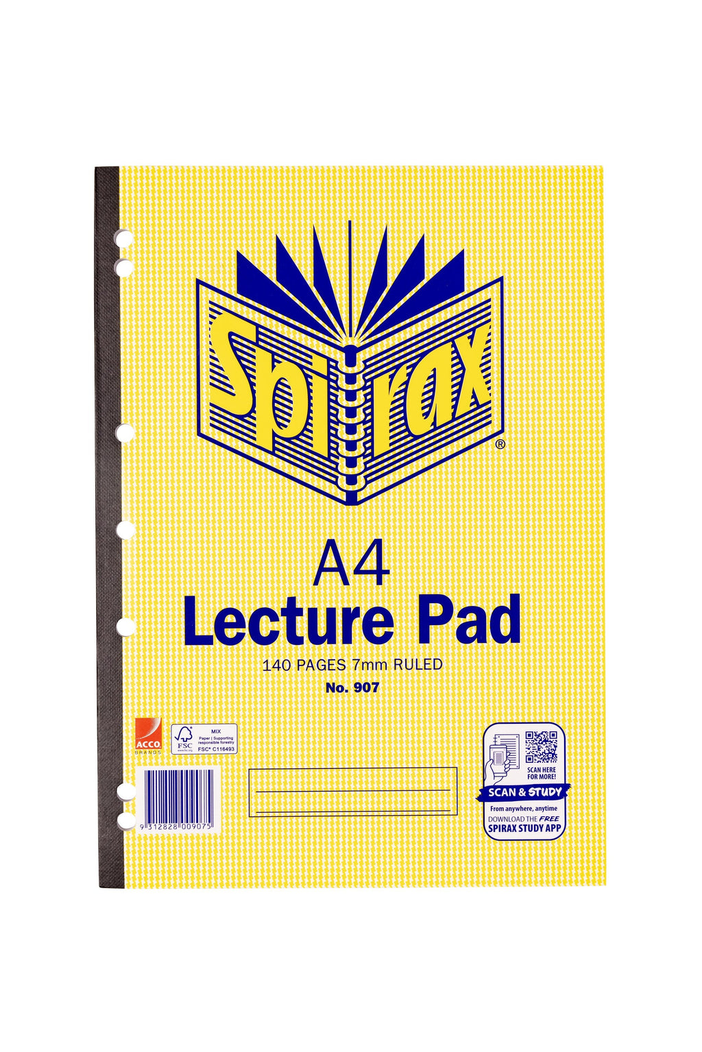 Spirax Lecture Book A4 Side Opening 140 Pages