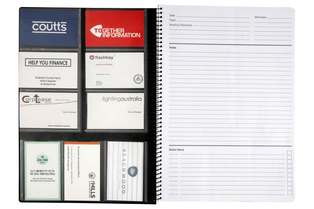 Spirax Polypropylene Meeting Book A4 140 Page Black