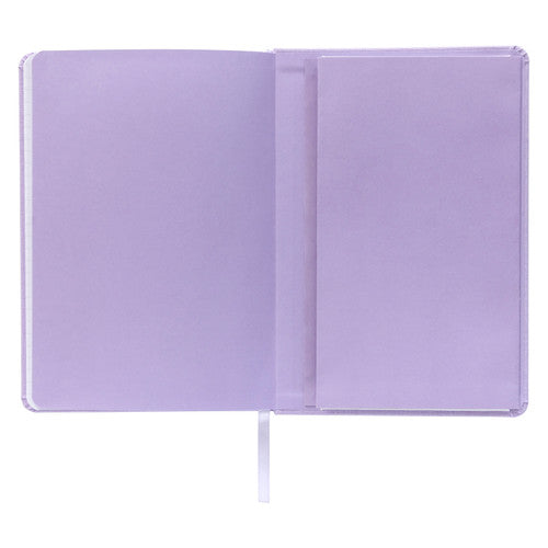 Spirax Platinum Journal Linen-Look A5 160 Page 7mm Lined Iris Pack of 10