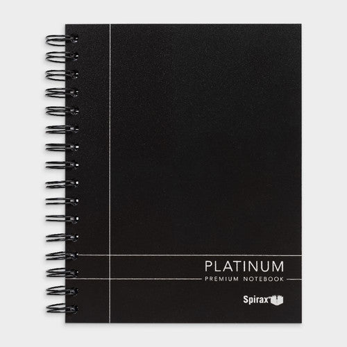 Spirax Platinum Premium Polypropylene Notebook A5 200 Page Black