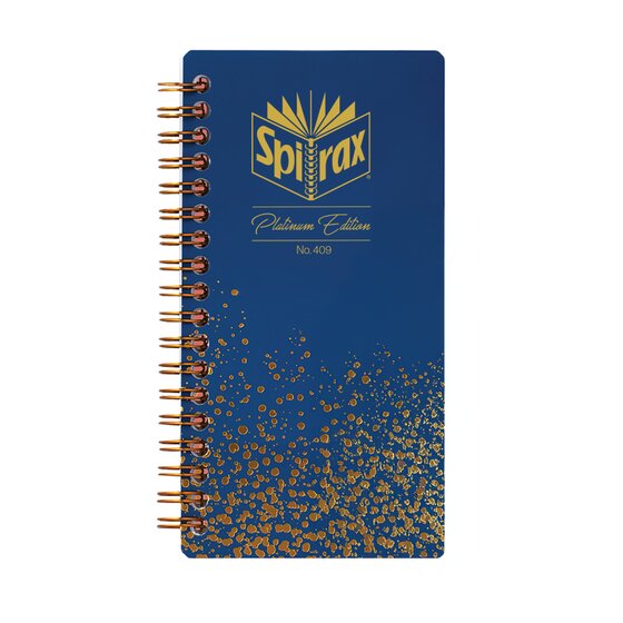 Spirax Platinum Slimline Notebook 120 Page Assorted SRT Pack of 12